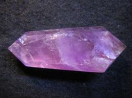 【采鑫坊】高檔紫水晶雙尖水晶柱(雙尖紫晶柱)~帶紫黃晶長75.5mm《直購品》~