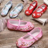 Minority Ethnic Dance Costume Matching Shoes Miao Ethnic Strong Ethnic Boys Girls Flat Heel Strap He