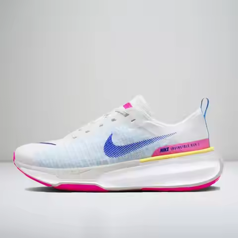 Nike Invincible 3 Comfort Breathable Support Low-Top Running Shoes Men's White/Blue/Pink DR2615-105