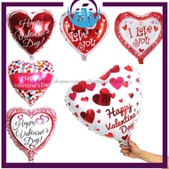 18 inch /10 inch Foil Balloon I Love You / Happy Valentines Day / Gift Balloon Bouquet Deco Belon Fo