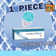 (1 PIECE) Freshkon Daily Disposable Clear Lens 1 Day Use Contact Lenses