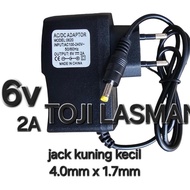 RM74... (6V 2A ADAPTOR SMALL YELLOW JACK) CHARGER ADAPTOR POWER SUPPLY CHARGER PSU 6V VOLT 2 AMPERE 