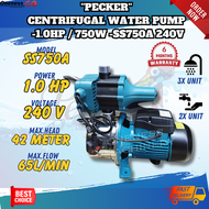 PECKER CENTRIFUGAL WATER PUMP -1.0HP / 750W -SS750A 240V