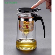 [EZY4LIFE] Glass Teapot with Removable Strainer Clear Tea Maker for Home Loose Leaf Tea 750ML