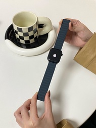 BINGBINGYA | Magnetic Silicone Smart Watch Band Compatible with Apple Watch Series 1-7
