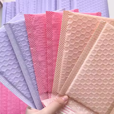 10PCS Colored Bubble Mailer Self-Seal Packaging Bags Small Business Supplies Padded Envelopes Bubble