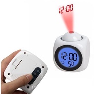 New multifunctionality Projection report Clock  LED Lamp Projection alarm clock Voice reporting cloc