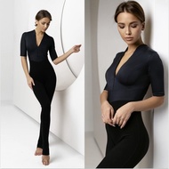 瑜伽緊身衣褲，unitard。有機棉連身衣。健身服。瑜伽服