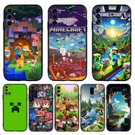 game Minecraft cartoon creative for Samsung A32 A51 A52 A71 A72 M20 TPU soft black protective case
