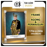 BINGKAI FRAME BERKUALITI POSTER AGONG & PERMAISURI/PERDANA MENTERI/MENTERI BESAR (NO INCLUDE POSTER)