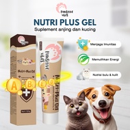 Nutri Plus Gel 120g - Supplement For Cat & Dog - Dog Cat Vitamins To Maintain Immunity, Appetite, Fu