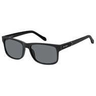 Men's FOS3061s Rectangular Sunglasses, Matte Black/Gray, 57 mm