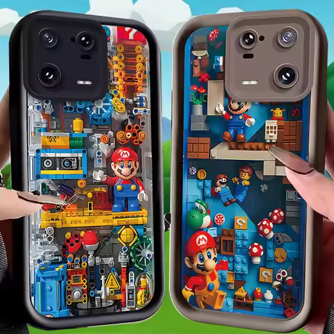 Super M-Marios Bros Case for Xiaomi Mi 15 Pro 14 14T 13 13T 12 11 Lite 11T POCO X7 X6 5G X5 X3 NFC F