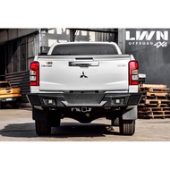 LWN4x4 กันชนหลังออฟโรด Revo D-Max Triton Navara [ติดตั้งกล่องเรดาร์/Sonarได้] รุ่น RB-013A เหล็กหนา 