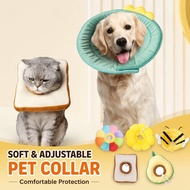 Cat Recovery Collar Elizabeth Collar Soft Cotton Adjustable E Collar Kolar Kucing Sakit Anti Lick