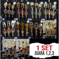 Plastic Trophy SET 1st-2nd-3rd Place Trophy Murah