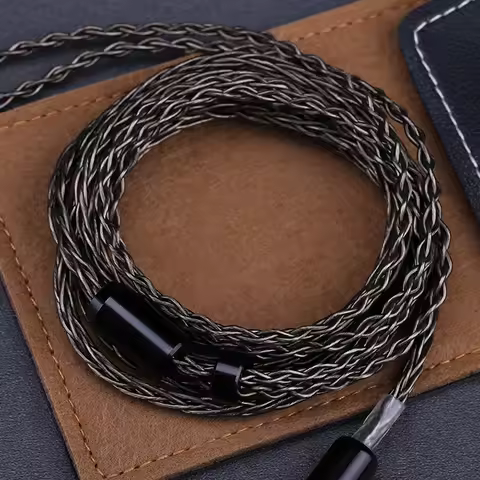 OPENHEART 8 Core Headphone Cable 1 to 2 jack dual 3.5/2.5/4.4mm Balanced Cable Silver Plated Copper 