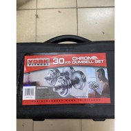 York 30 KG Chrome Dumbell Set