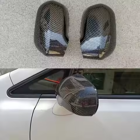 For Honda CIVIC 2006-11 ABS Carbon Fiber pattern Rear View Mirror Cap Cover Trim
