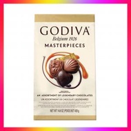 GODIVA - 【順豐恆溫配送】Masterpieces三款傳奇牛奶朱古力 (獨立包裝) 420g 聖誕禮物 糖果禮盒 送福 禮盒 GODIVA 朱古力禮盒 (平行進口) (參考效期:08/2024*)