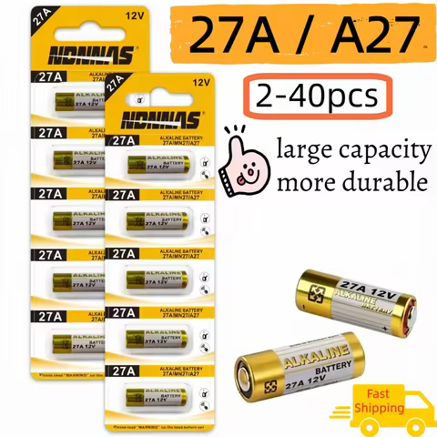 27A Alkaline Battery A27 12V Remote Control Battery L828 V27GA Dry Batteries For Doorbell Car Alarm 