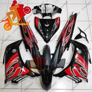 Yamaha LC 135 Cover Set Black Kilat Hitam Api Merah Sticker Red MX King V1 V2 V3 V4 V5 V6 V7 221