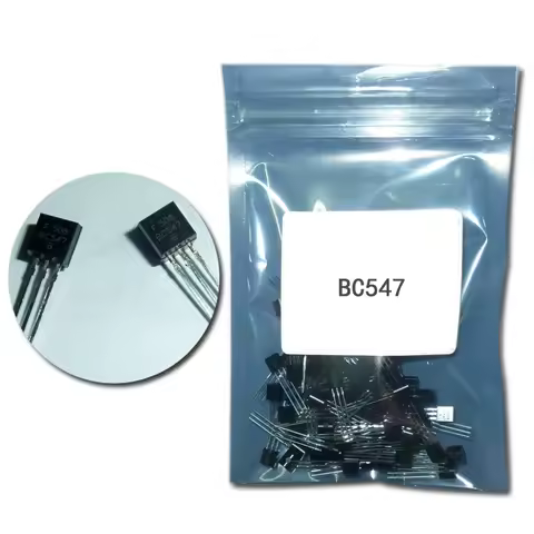 100pcs/Lot Transistor DIP BC547 TO-92 0.1A 45V NPN BC 547 Transistors chip