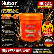 Huber Formula-D1 10W40 Fully Synthetic HD Ester Diesel Engine Oil 7L+FREE 1L(Made In Germany)