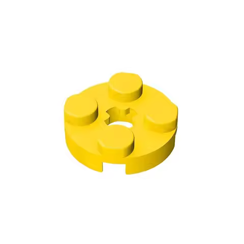 10PCS Puzzle Particle 4032 Round 2x2 With Axle Hole Building Blocks Kit Plate Bricks Idea Toys Child