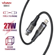 IPHONE Vivan Explore-CL Charger Cable Type-C To Lightening Fast Charging PD 27W Data Cable