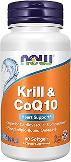 Now Foods Krill & CoQ10, 60 Softgels