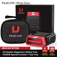 MUCAR BT200 Pro For Malaysia perodua and proton Cars & All Brands Full System Obd2 Diagnostic Tools 