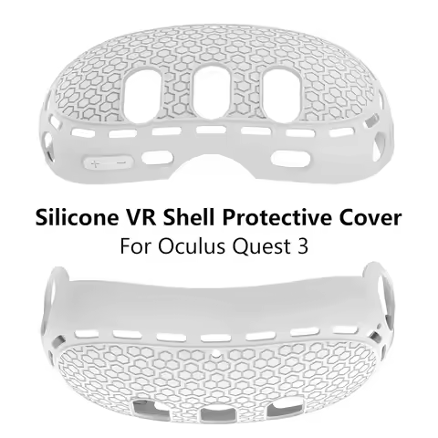 Silicone Cover for Meta Quest 3 VR Headset Anti-scratch Protection Case for Oculus Quest 3 Accessori
