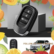 Car Carbon Fiber Key Protective Case Key Shell Protective Cover Car Accessories for Honda Vezel 2021