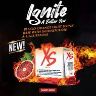 [ AMWAY STORE ] XS Ignite Blood Orange Fruit Drink With Isomaltulose & L - Glutamine + Free SHAKER 💯
