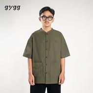 KEMEJA HIJAU Gigg - Agios - Shirt Men's Shanghai Collar Green - Shirt Men's Oxford Short Sleevekoko 