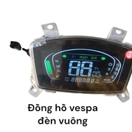 Vespa electric vehicle clock with square light and square face 48v-72v