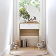 Koncept Furniture โต๊ะเครื่องแป้ง KC-PLAY รุ่น EMBRACE สีโอ๊ค สีขาว