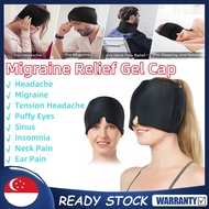 SG [READY STOCK]Migraine relief cap Headache Relief Hat Cooling Migraine Cap Stress Relief Eye Mask 