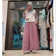 2IN1 SET REAL PIC BABYTERRY/ Good QUALITY RUBBER WAIST PANTS LD 106CM FIT M - XL