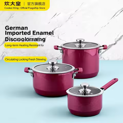 COOKER KING Soup Pot Non-stick Pot Thick Soup Stew Pot Cook Noodles Hot Milk Porridge Pot Gas Cooker