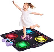 Light Up Dance Mat - Arcade Style Dance Games with Built In Music Tracks and Bluetooth Wireless Tech