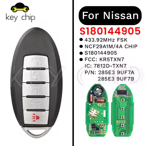 S180144905 KR5TXN7 Smart Key For Nissan Pathfinder Titan Murano 7812D-TXN7 285E3 9UF7A/9UF7B 433.92M