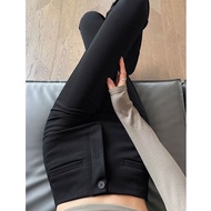 Black Flared Suit Pants Women Autumn High Waist Flared Pants Drape Stretch Casual Pants