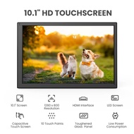 EYOYO 10.1" Capacitive Touch Screen for Raspberry Pi 4B 3B+3A+2B, 1280*800 Portable IPS Display Plug
