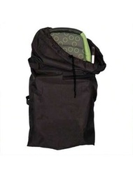 1個黑色嬰兒推車收納袋,大型越野車用運輸袋,可摺疊旅行袋,適用於機場火車站自駕遊