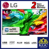LG 55" QNED evo AI Smart TV Televisyen 55QNED86ASA Mini-LED 120Hz Gaming Mode* Dolby Vision & HDR10 
