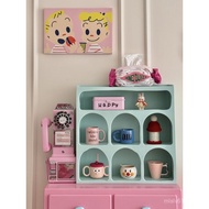 Dopamine Cup Holder Storage Display Rack Dopamine Home Desktop Organizer ins Multi-layer Wall Cabine