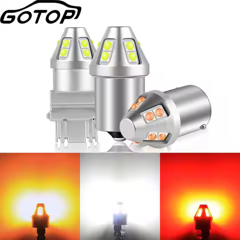 1pcs T20 1156 Led Bulb BA15S P21W BAU15S PY21W Car Turn Signal Lights BAY15D P21/5W 7440 7443 10SMD