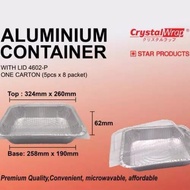 CRYSTAL WRAP STAR PRODUCTS ALUMINIUM CONTAINER 4602-P 25PCS
